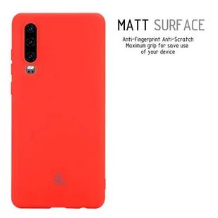 Crong Soft Skin Cover - Etui Huawei P30 (czerwony) - Etui i futerały do telefonów - miniaturka - grafika 2
