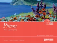 Podobrazia, bloki, papiery - Blok GAMMA Pittura do akrylu, oleju, tempery 18x24 - miniaturka - grafika 1