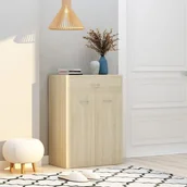 Szafki na buty - vidaXL Szafka na buty, kolor dąb sonoma, 60x35x84 cm, płyta wiórowa - miniaturka - grafika 1