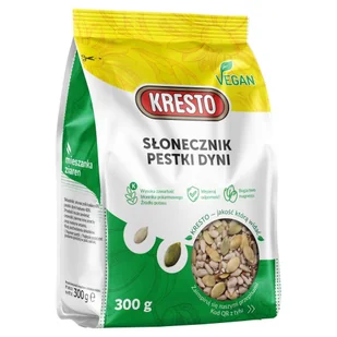 KRESTO SŁONECZNIK/PESTKA DYNI 300G zakupy dla domu i biura! 67388942 - Ziarna i nasiona roślin strączkowych - miniaturka - grafika 1