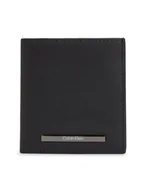 Portfele - Calvin Klein Duży Portfel Męski Modern Bar Trifold 6Cc W/Coin K50K511836 Czarny - miniaturka - grafika 1
