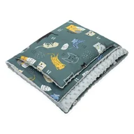 Koce i narzuty dla dzieci - Komplet Kocyk 75x100 cm + podusia Minky DLA DZIECI NIEMOWLĄT Kerstin - miniaturka - grafika 1