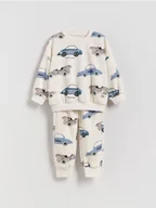 Spodenki dla niemowląt - Reserved - Bawełniany komplet z nadrukiem - złamana biel - miniaturka - grafika 1