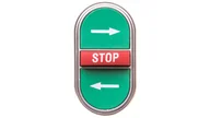 Inne akcesoria elektryczne - Lovato Napęd przycisku potrójny zielony/czerwony STRZAŁKI LEWO-PRAWO STOP z samopowrotem LPCB7365 LPCB7365 - miniaturka - grafika 1