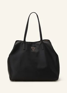 Guess Torba Shopper Victtoria Large Z Saszetką schwarz - Torebki damskie - miniaturka - grafika 1