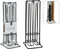 Inne naczynia kuchenne - Fernity Stojak na kapsułki do kawy Nespresso metalowy czarny - miniaturka - grafika 1