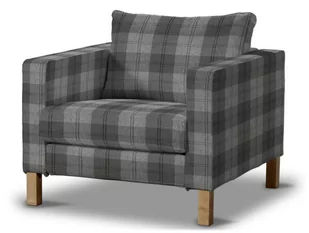 Dekoria pl pl Pokrowiec na fotel Karlstad krótki krata szaro-grafitowa 89 x 89 x 64 cm Edinburgh 619-115-75 - Pokrowce na meble Dekoria pl pl Pokrowiec na fotel Karlstad krótki krata szaro-grafitowa 89 x 89 x 64 cm Edinburgh 619-115-75 - Pokrowce na meble - miniaturka - grafika 1