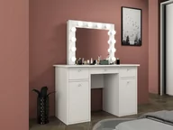 Toaletki - Toaletka kosmetyczna z kryształowymi gałkami CLASSIC 12 LED DIAMOND w stylu glamour - miniaturka - grafika 1