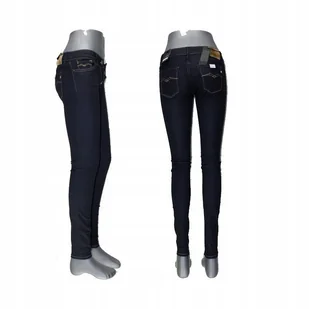 Damskie jeansy Replay Luz -Skinny- granatowe rurki niski stan oryg. W26/L32 - Spodnie damskie Damskie jeansy Replay Luz -Skinny- granatowe rurki niski stan oryg. W26/L32 - Spodnie damskie - miniaturka - grafika 1