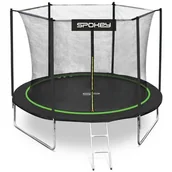 Trampoliny - Spokey Trampolina zielona 305 cm JUMPER II - miniaturka - grafika 1