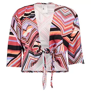 Koszulki i topy damskie - O'Neill O'NEILL Damski LW Festi Stripe Wrap Top Cover Up S wielokolorowy biały/czerwony (White AOP w/Red) 0A8937 - grafika 1