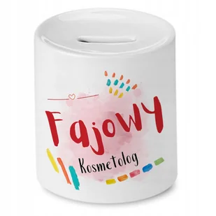 Skarbonka Dla Kosmetologa na Urodziny na Prezent z Nadrukiem ze Zdjęciem + Opakowanie na prezent (wzór 02) - Skarbonki Skarbonka Dla Kosmetologa na Urodziny na Prezent z Nadrukiem ze Zdjęciem + Opakowanie na prezent (wzór 02) - Skarbonki - miniaturka - grafika 1