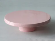 Tace i patery - Różowa patera na ciasto / tort duża - miniaturka - grafika 1