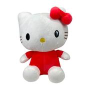 Maskotki i pluszaki - Maskotka Pluszowa Hello Kitty Czerwone Ubranko Kokardka 45x30x20 - miniaturka - grafika 1