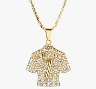 Naszyjnik chain Cristiano Ronaldo koszulka CR7 prezent streetwear y2k - Naszyjniki - miniaturka - grafika 1