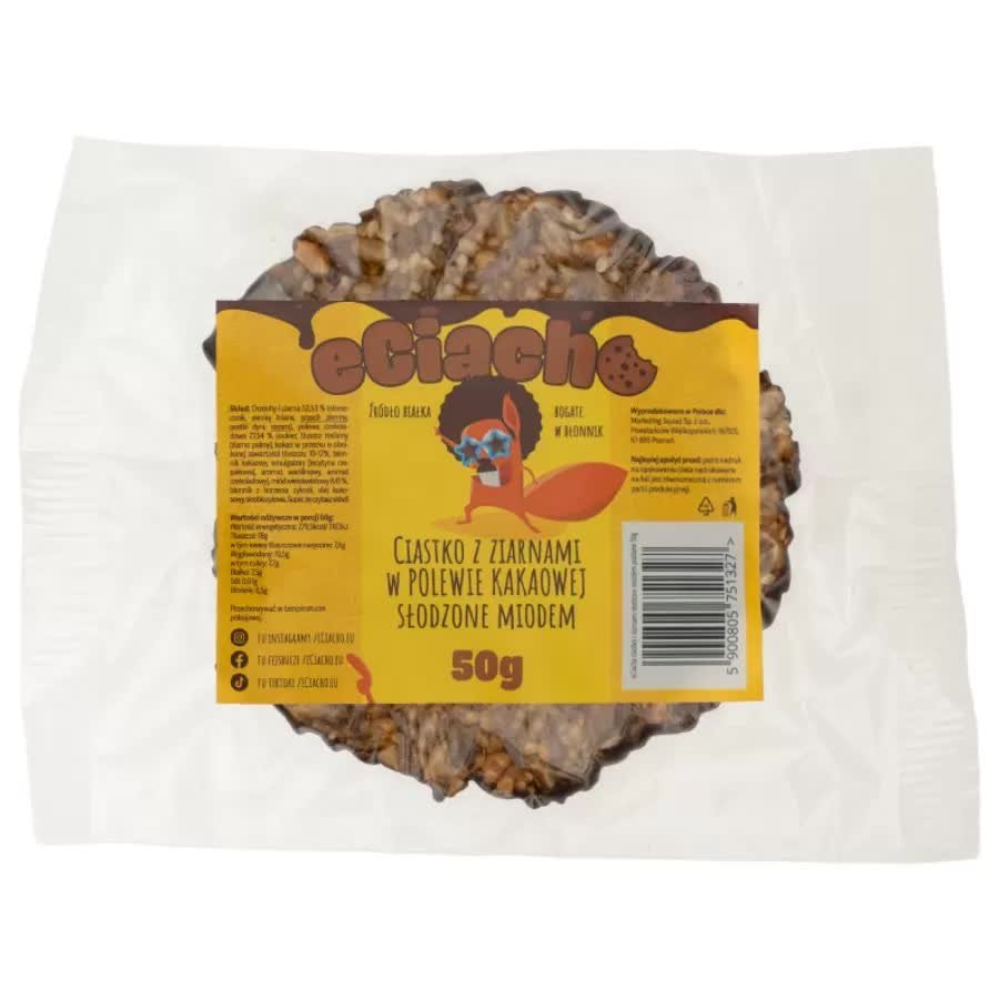 Ciastko z Ziarnami w Polewie Eciacho, 50g