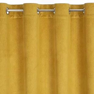 Euro Firany Zasłona Velvet Lili 140 x 250 Przelotka Miodowy 1221907 - Zasłony - miniaturka - grafika 1