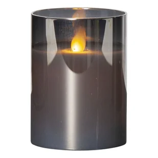 Świeca LED woskowa szklana M-TWINKLE czarna 10cm ruchomy płomyk - Świece Świeca LED woskowa szklana M-TWINKLE czarna 10cm ruchomy płomyk - Świece - miniaturka - grafika 1