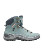 Buty trekkingowe damskie - LOWA Skórzane buty trekkingowe "Renegade GTX" w kolorze turkusowym - miniaturka - grafika 1