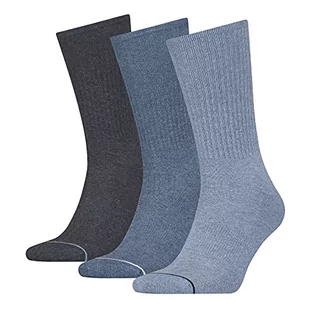 Calvin Klein Skarpety męskie Crew, jeansowy (Denim Melange), jeden rozmiar - Skarpetki męskie - miniaturka - grafika 1