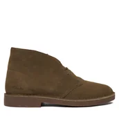 Botki męskie - Trzewiki Clarks Desert Bt Evo 26183838 Khaki - miniaturka - grafika 1