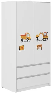 Szafa dziecięca B-9 PLAC BUDOWY - Szafy i szafki dla dzieci - miniaturka - grafika 1