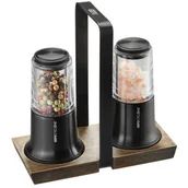 Młynki do soli i pieprzu - Gefu Młynek do soli i pieprzu X-PLOSION zestaw czarny 34642g - miniaturka - grafika 1