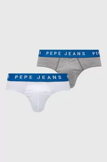 Majtki męskie - Pepe Jeans slipy 2-pack męskie kolor szary - grafika 1