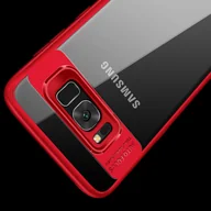 Etui i futerały do telefonów - Ultrasmukłe etui na telefon Samsung Galaxy J6 2018 - czerwony pokrowiec ochronny - miniaturka - grafika 1