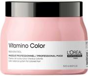 Maski do włosów - L''oreal professionnel Loreal Vitamino Color Resveratrol maska przedłużająca trwałość koloru włosów farbowanych 500ml - miniaturka - grafika 1