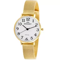 Zegarki damskie - Szwajcarski zegarek damski Bisset BSBF30 Soleure cyfry - miniaturka - grafika 1