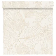 Tapety - Tapeta Tropical liście kremowa winylowa na flizelinie - miniaturka - grafika 1