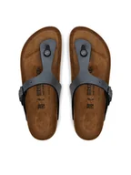 Klapki i japonki damskie - Birkenstock Japonki Gizeh BF 1021457 Szary - miniaturka - grafika 1