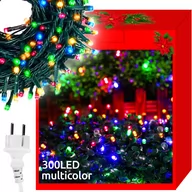 Oświetlenie świąteczne - Kurtyna Sople 300 LED FLASH zewnętrzne lampki 12m IP44 Wielokolorowe ISO-00011438 - miniaturka - grafika 1