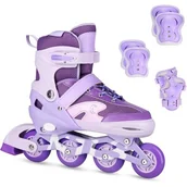 Rolki - Łyżworolki NILS EXTREME Moonbeam NA0189 z ochraniaczami ( 39-42) Fioletowy - miniaturka - grafika 1