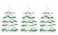 Świece - 3x świeczki świąteczne choinka 15cm końców zielona - miniaturka - grafika 1