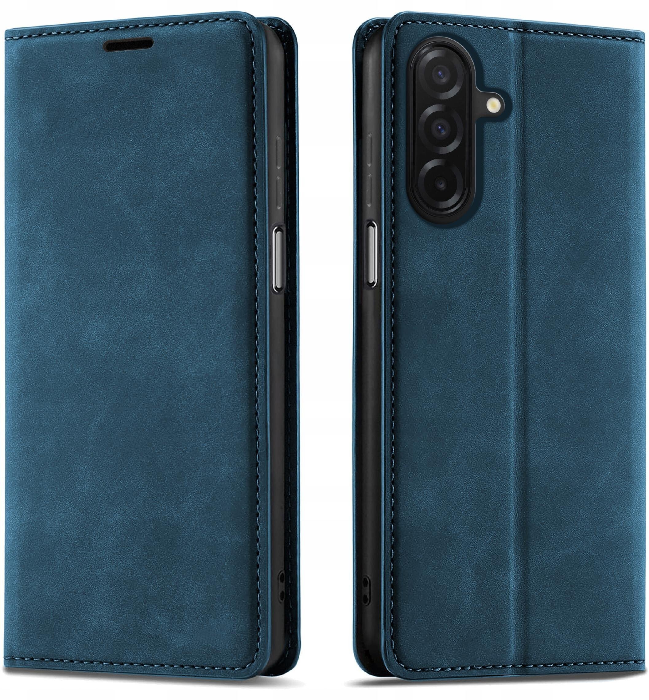 ETUI do Samsung A26 A17 5G Zamykane Magnetyczne Skórzane + Szkło