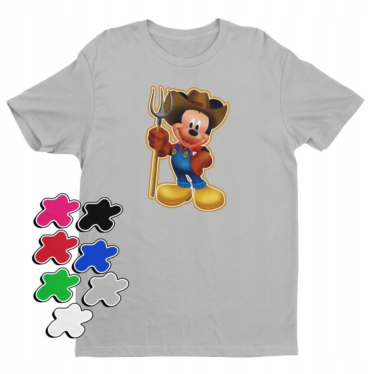 Koszulka T-Shirt Dziecięca Z Nadrukiem Myszka Miki Minnie Różne -M 134-140