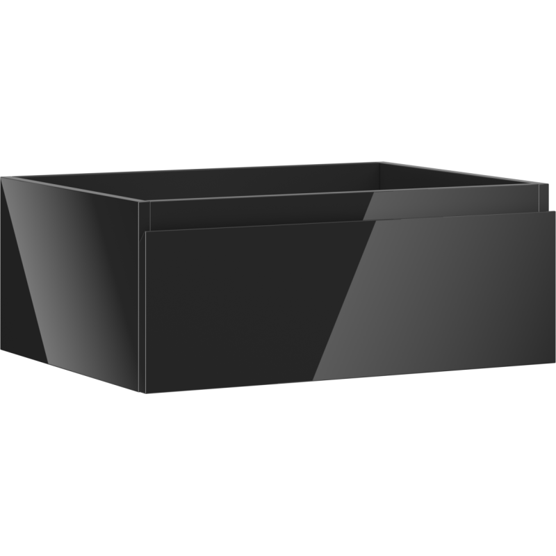 Mexen Orio szafka łazienkowa podumywalkowa 60 cm, 1 szuflada, czarna połysk - 91A10-06023-1-BF70