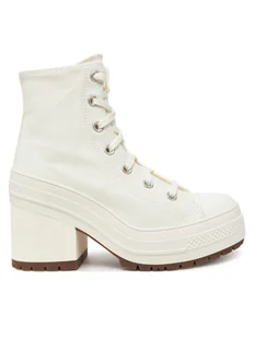 Converse Botki Chuck 70 De Luxe Heel A05348C Écru - Botki damskie - miniaturka - grafika 1