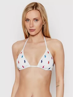 Stroje kąpielowe - Ralph Lauren Polo Góra od bikini 21254330 Biały - grafika 1