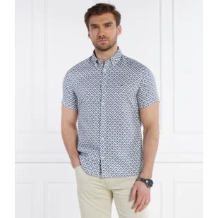Tommy Hilfiger Koszula | Slim Fit | z dodatkiem lnu - Koszule męskie - miniaturka - grafika 1