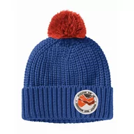 Czapki dla dzieci - Dziecięca czapka zimowa Jack Wolfskin POMPOM BADGE BEANIE K nordic sky - M - miniaturka - grafika 1