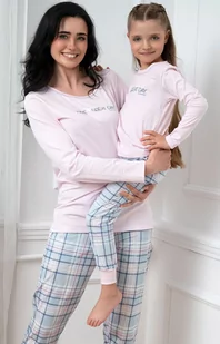 Damska piżama różowa z długim rękawem i długą nogawką Glamour, Kolor różowy, Rozmiar S, Italian Fashion - Primodo.com - Piżamy damskie - miniaturka - grafika 1