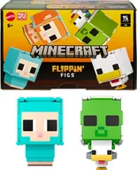 Figurki dla dzieci - Mattel Minecraft 2-pak Figurki z transformacją 2 w 1 z dużą głową i pi - miniaturka - grafika 1