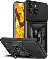 Etui i futerały do telefonów - Hello Case Etui do Apple iPhone 16 Pro Max Czarne, Pancerne, Armor Case, Ring - miniaturka - grafika 1