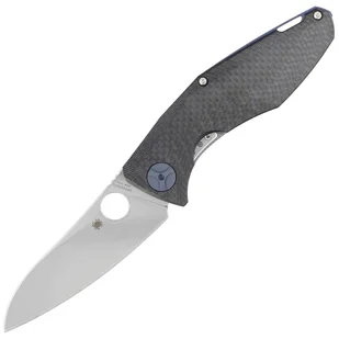 Nóż składany Spyderco Drunken Carbon Fiber / Titanium, Satin CPM S90V Plain by Dmitry Sinkevich (C235CFTIP) - Noże - miniaturka - grafika 1