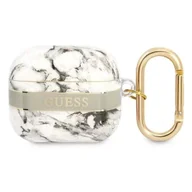 Akcesoria do słuchawek - Guess GUA3HCHMAG AirPods 3 cover szary/grey Marble Strap Collection - miniaturka - grafika 1