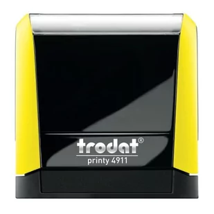 Pieczątka automat TRODAT 4911 żółta neonowa - poduszka czarna 38x14mm - Pieczątki - miniaturka - grafika 1