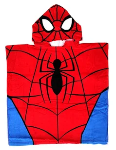Ponczo kąpielowe Marvel Spider-Man 60 x 120 cm - Okrycia kąpielowe dla dzieci - miniaturka - grafika 1